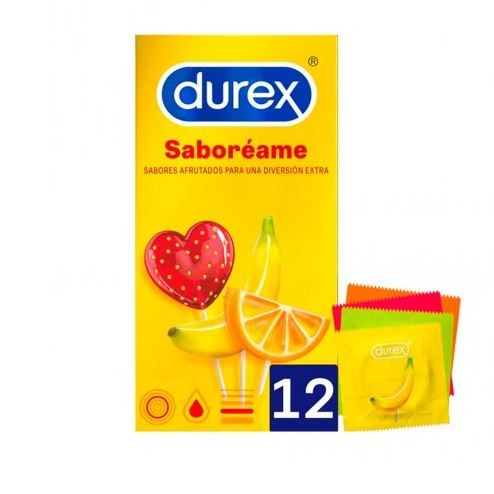 Durex Savor Me condoms 12 pack flavoured latex condoms scented intimate protection