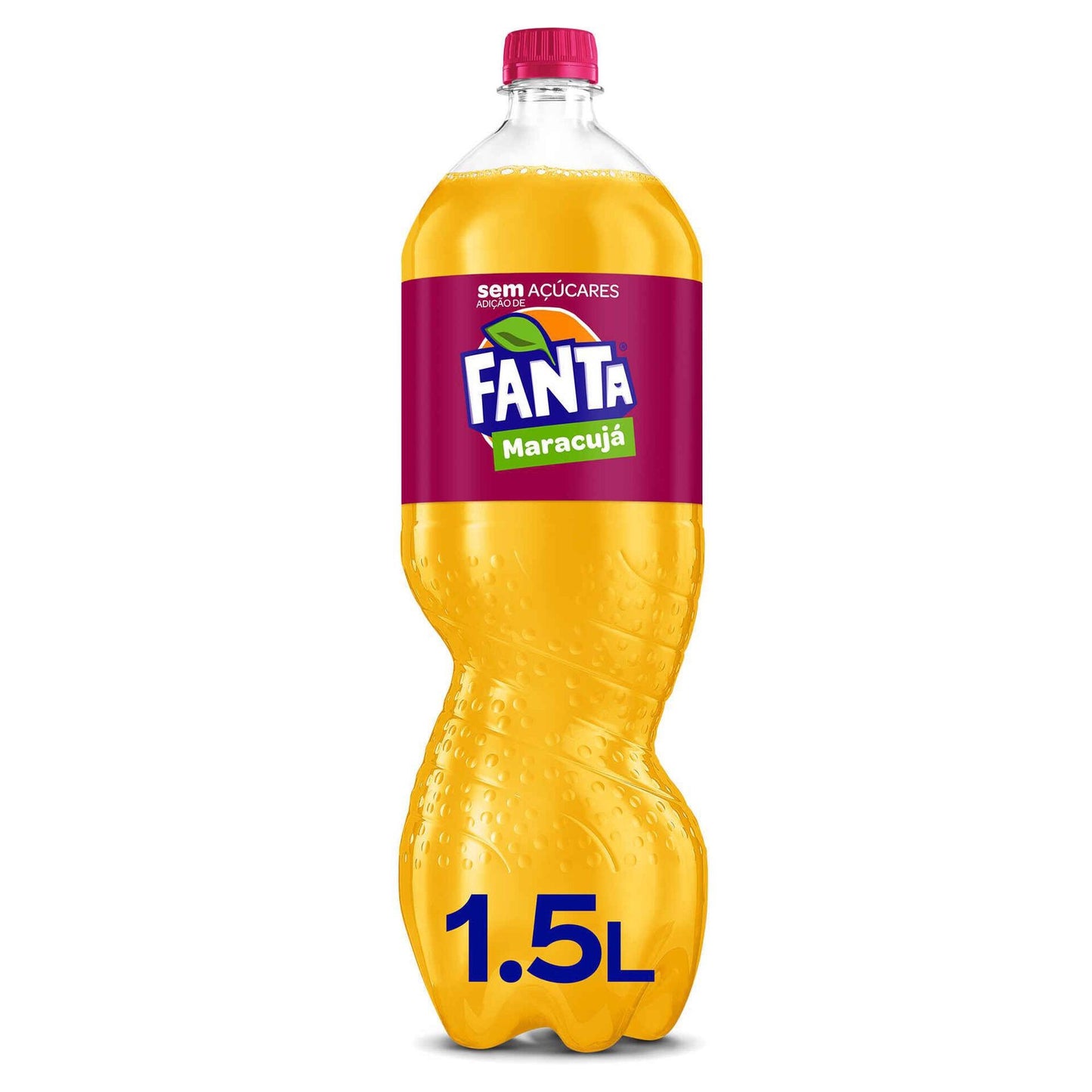Fanta Passion Fruit Zero Carbonated Soft Drink 1.5L sugar free tropical soda bottle