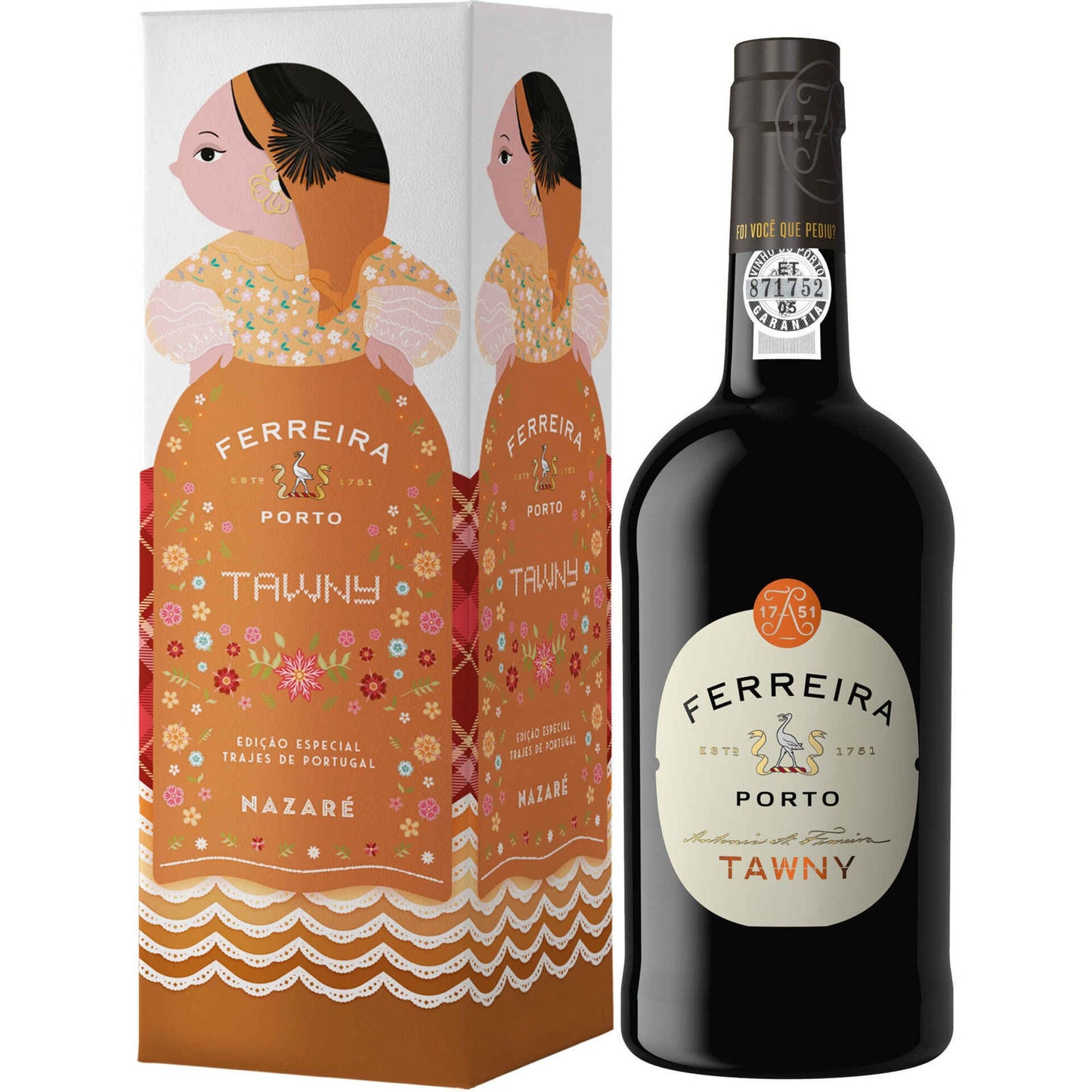 Ferreira tawny porto wine 750ml 19.5% ABV Portuguese port wine rich smooth classic dessert wine Port Wine Beer Spirits and Wine