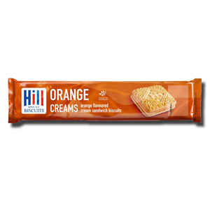 Hills Orange Creams 150g pack – crunchy biscuits with citrus cream filling – Cookies and Rusks – South African Products