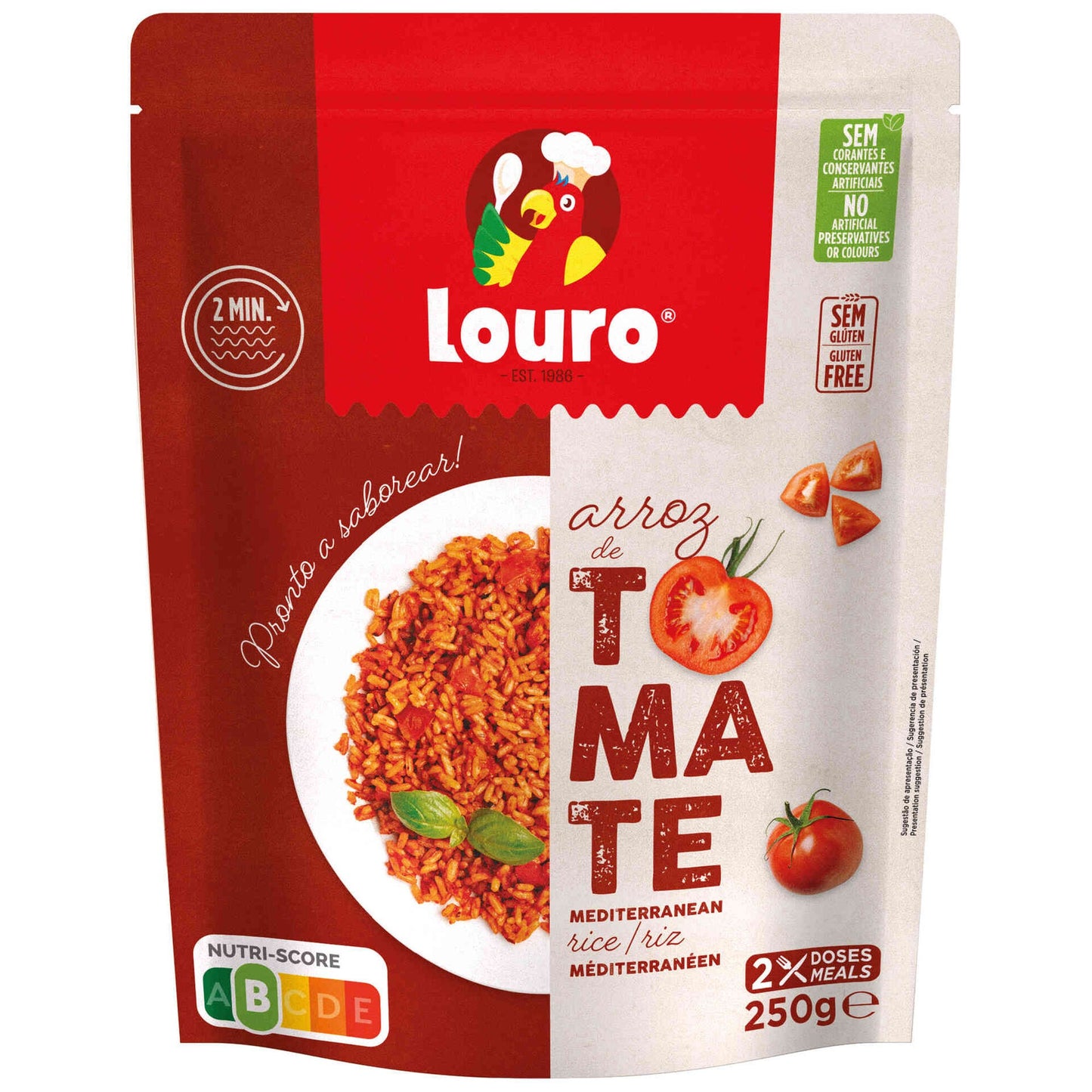 Louro Tomato Ready to Eat Rice 250g portuguese tomato rice ready meals convenience foods pantry essentials