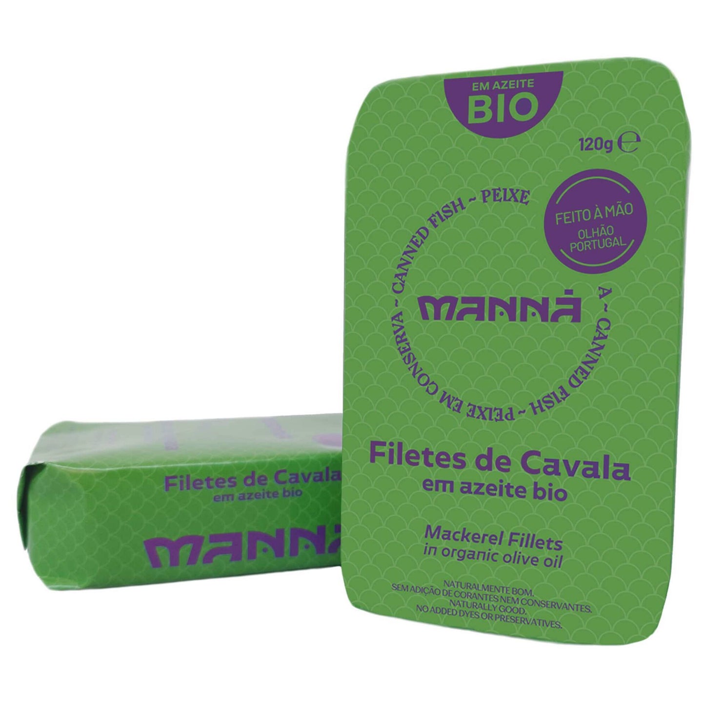 Manna organic mackerel fillets in olive oil 120g premium canned seafood pantry fish fillets