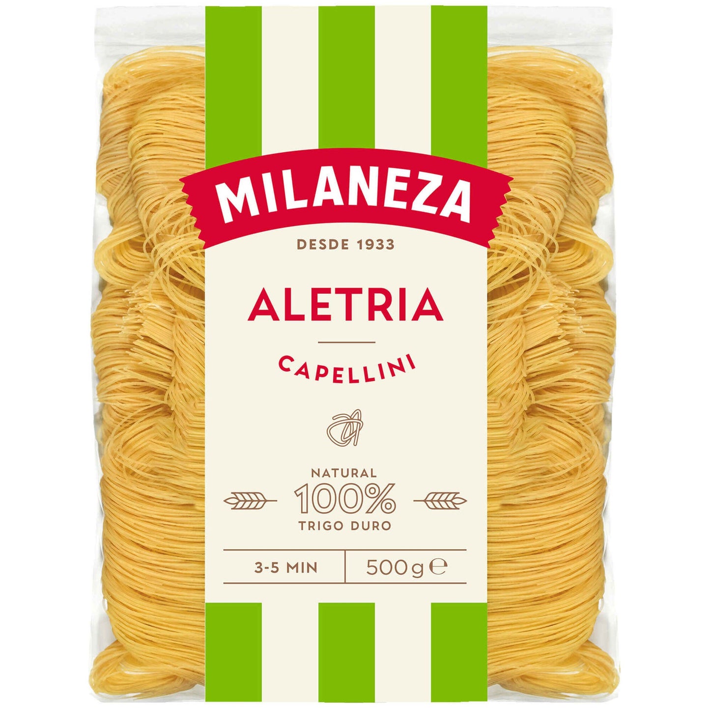 Milaneza aletria vermicelli pasta 500g Portuguese fine pasta durum wheat dessert soup noodle pantry essential