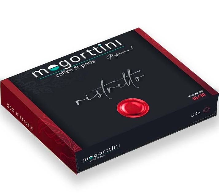 Mogorttini Ristretto Nespresso Professional 50 capsules strong espresso pods intense coffee professional machine