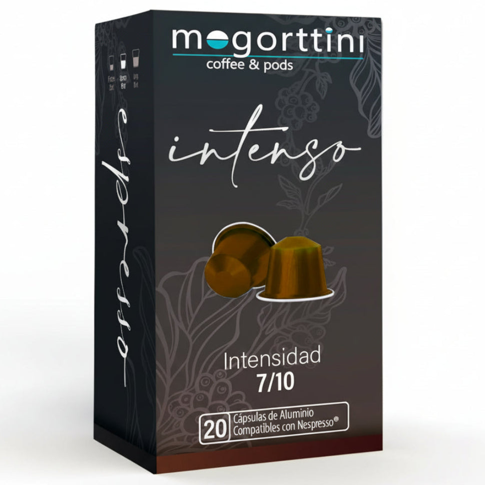 Mogorttini intenso Nespresso capsules 20 caps strong espresso coffee pods dark roast premium coffee capsules