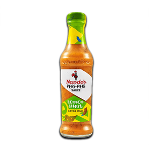 Nando’s PERi-PERi Lemon and Herb Sauce 125ml mild chilli lemon condiment cooking sauce marinade South African Products