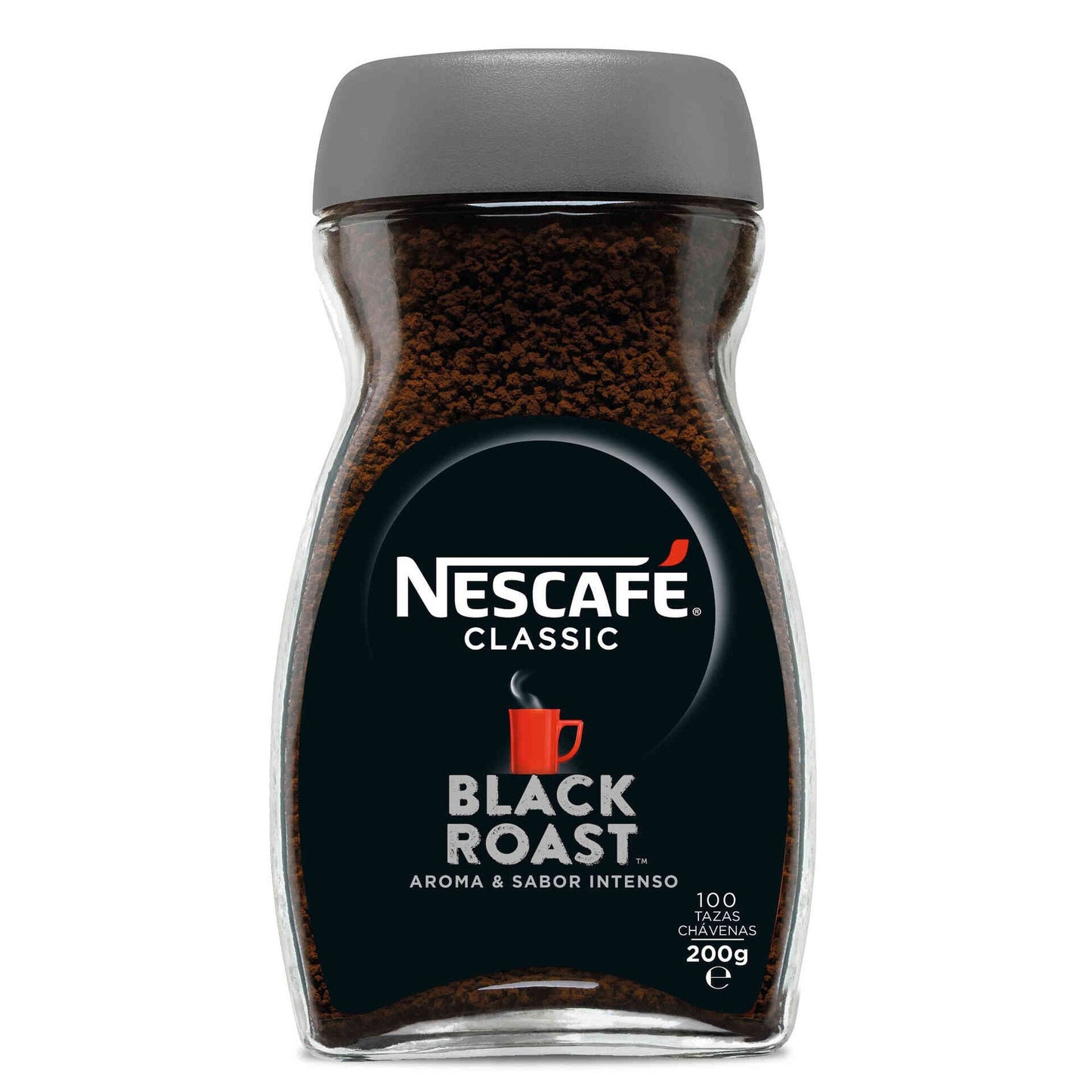 Nescafe black roast soluble coffee 200g glass jar premium instant coffee and cappuccino