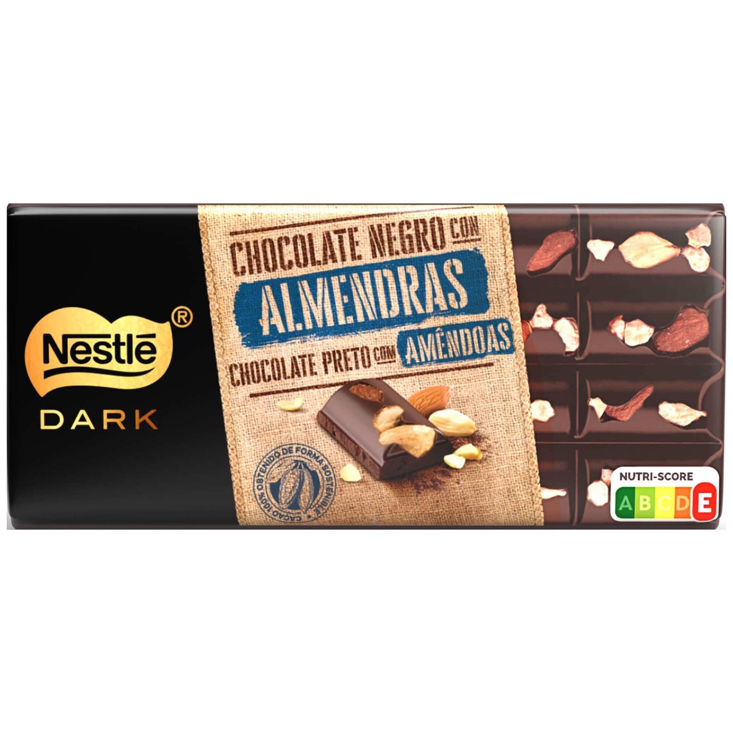 Nestlé gluten free dark chocolate with almonds XXL 270g slab Chocolate Tablets and Slabs