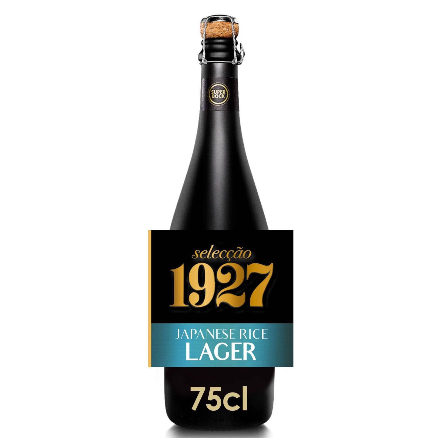 Super Bock 1927 Japanese Rice Lager 750ml 5.2 percent ABV Portuguese craft beer rice lager large glass bottle Beer Craft and Premium