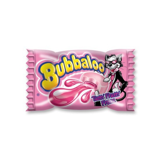 bubbaloo tutti frutti bubblegum 60 pieces liquid centre chewing gum fruity gum