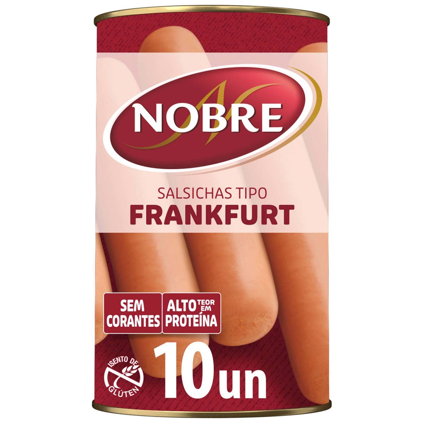 frankfurt sausages original 10 pack 380g canned hot dog sausages tin nobre