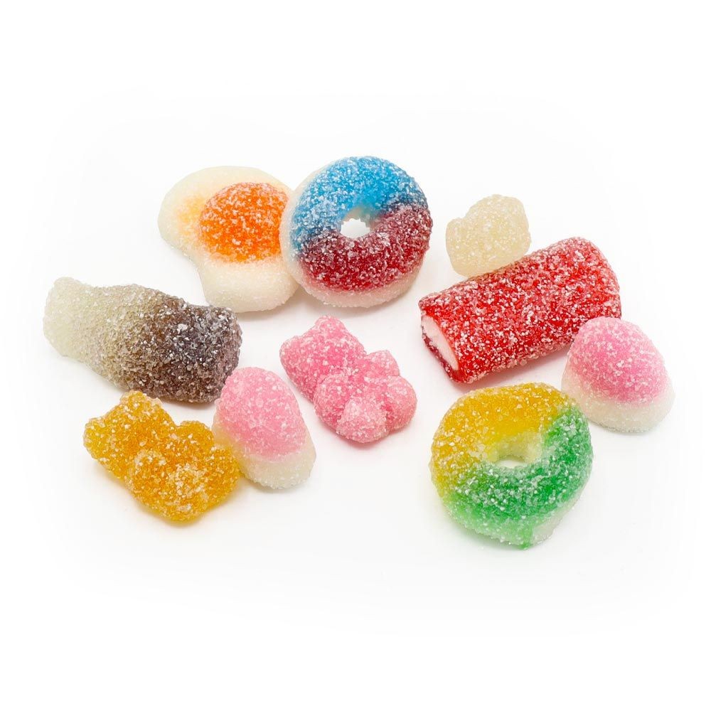 sour funky gummy mix by weight fizzy sour gummies pick and mix colourful candy assortment