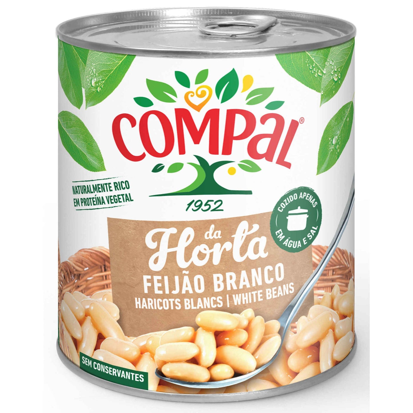 white beans feijao branco 845g compal portuguese canned white beans pantry legumes