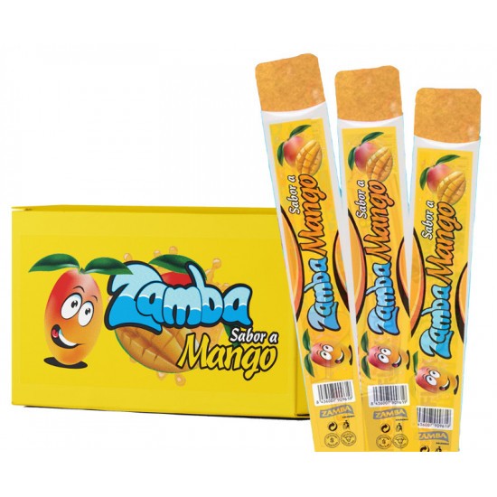 zamba mango ice lolly freeze pops 90ml pack of 10 tropical liquid candy freezer ice pops mango sweets