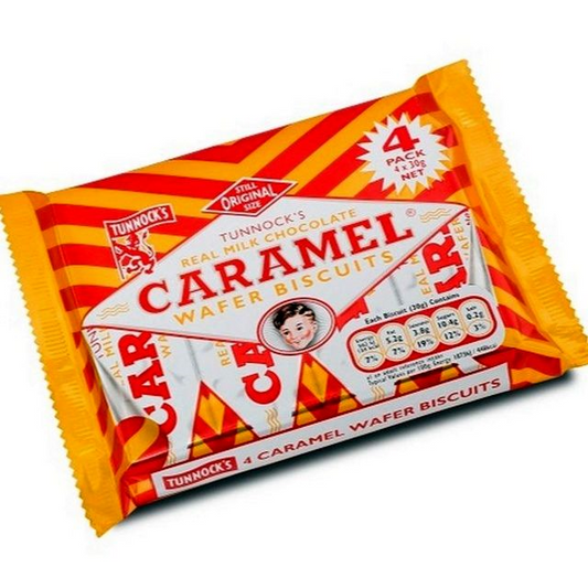 Tunnocks Caramel Milk Chocolate Wafers 120g