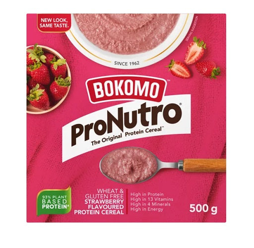 ProNutro Wheat & Gluten Free Strawberry Flavoured Protein Cereal 500g