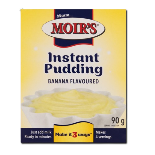 Instant Puddings Banana 90g Moirs