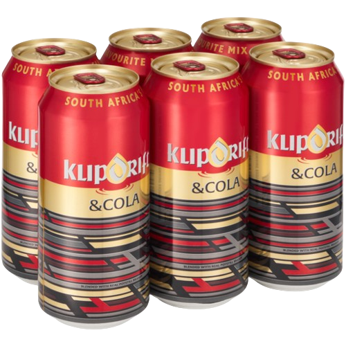Klipdrift and Cola 6 Pack 440ml