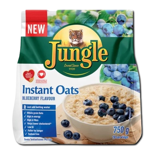 Jungle Instant Oats Blueberry Porridge 750g