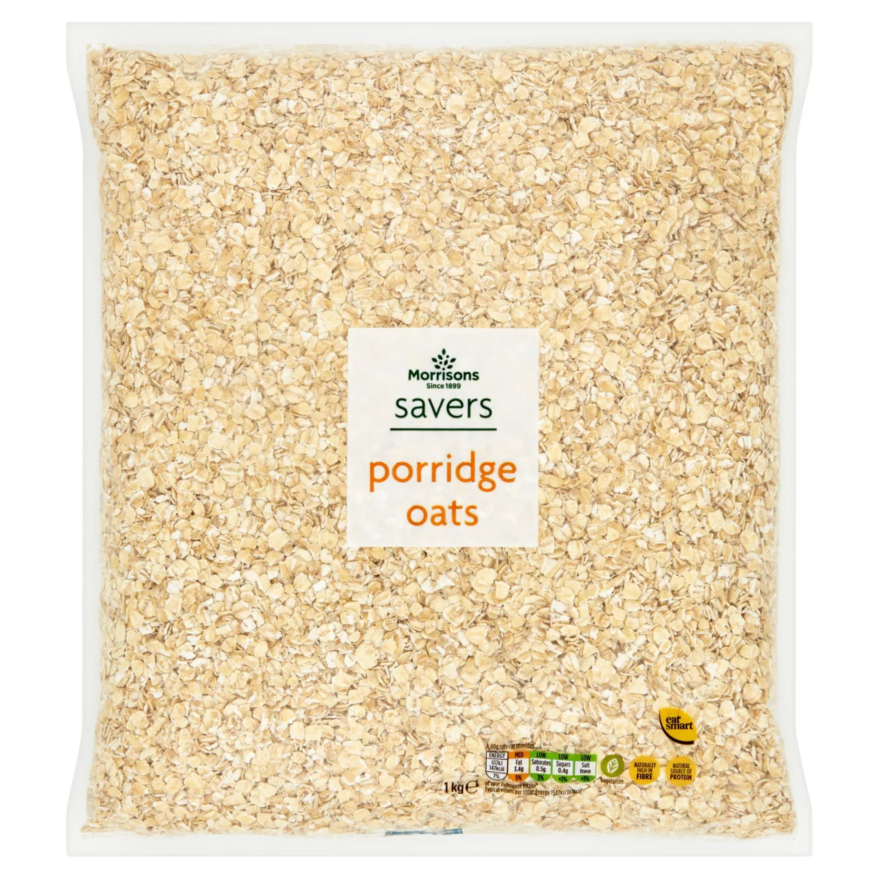 Porridge Oats 1kg Morrisons