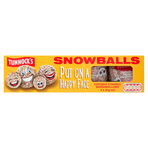 Tunnock's Snowballs Coconut Marshmallows 4x30g