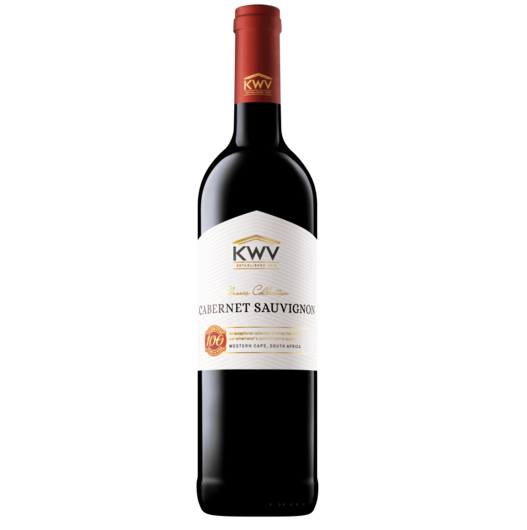 KWV Cabernet Sauvignon Red Wine Bottle 750ml