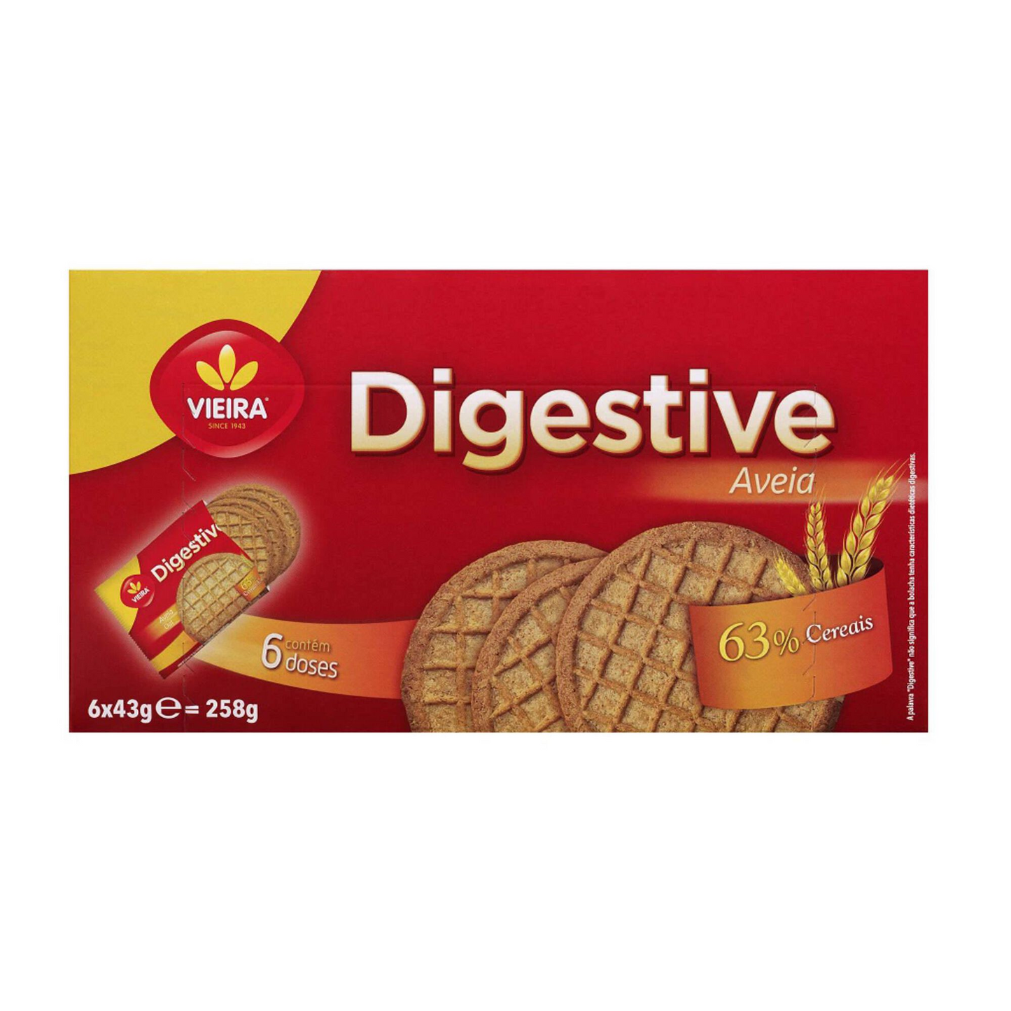 Oatmeal Digestive Cookies 258g Vieira