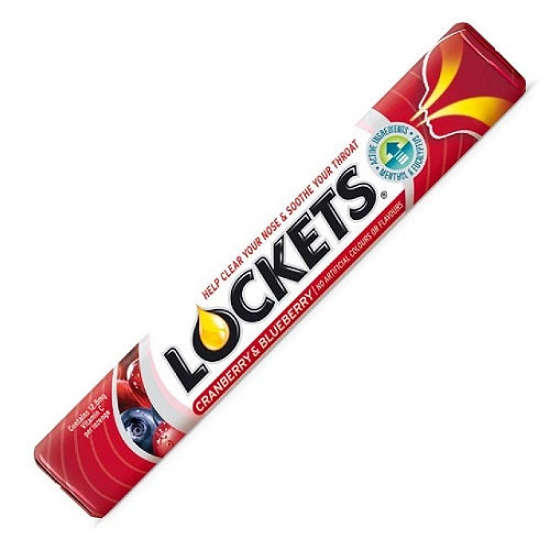 Lockets Cranberry and Blueberry Lozenges 43g