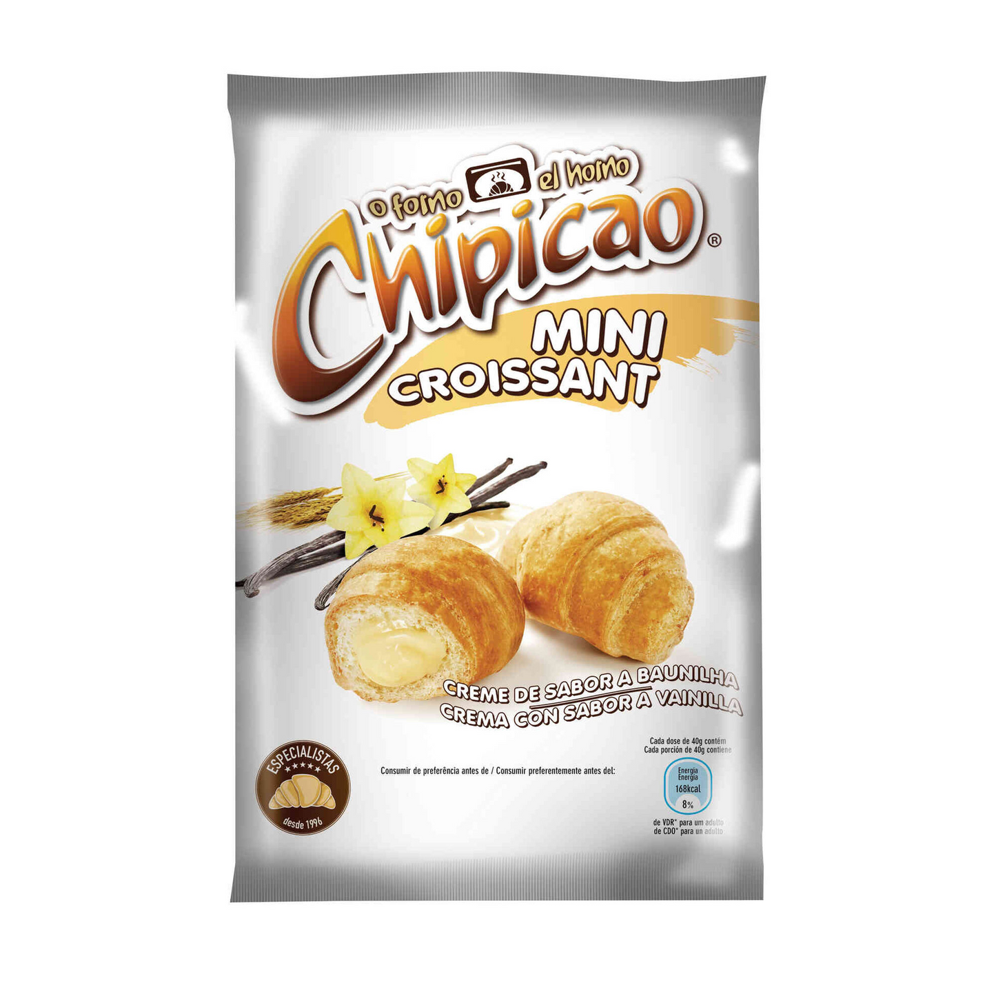 Mini Croissants with Vanilla Filling Chipicao 80g