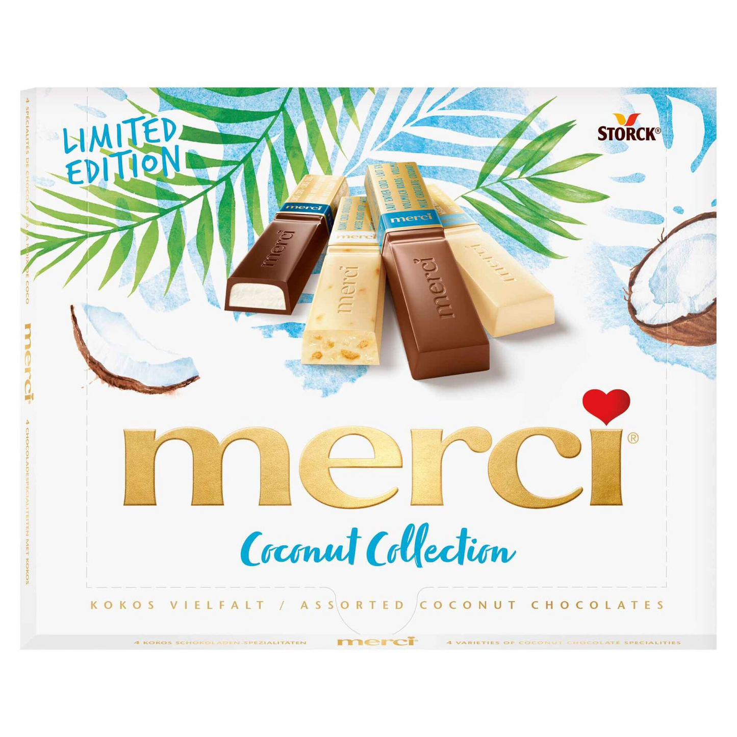 Coconut Chocolate Bonbons Merci 250g Limited Edition