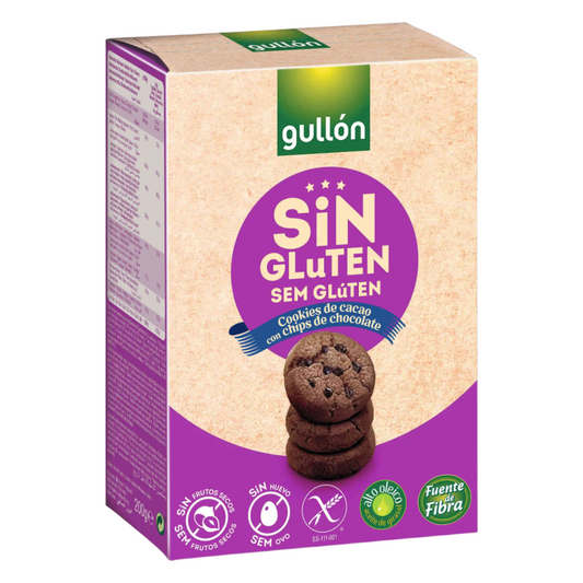 Gluten Free Chocolate Mini Chips Cookies Gullon 200g