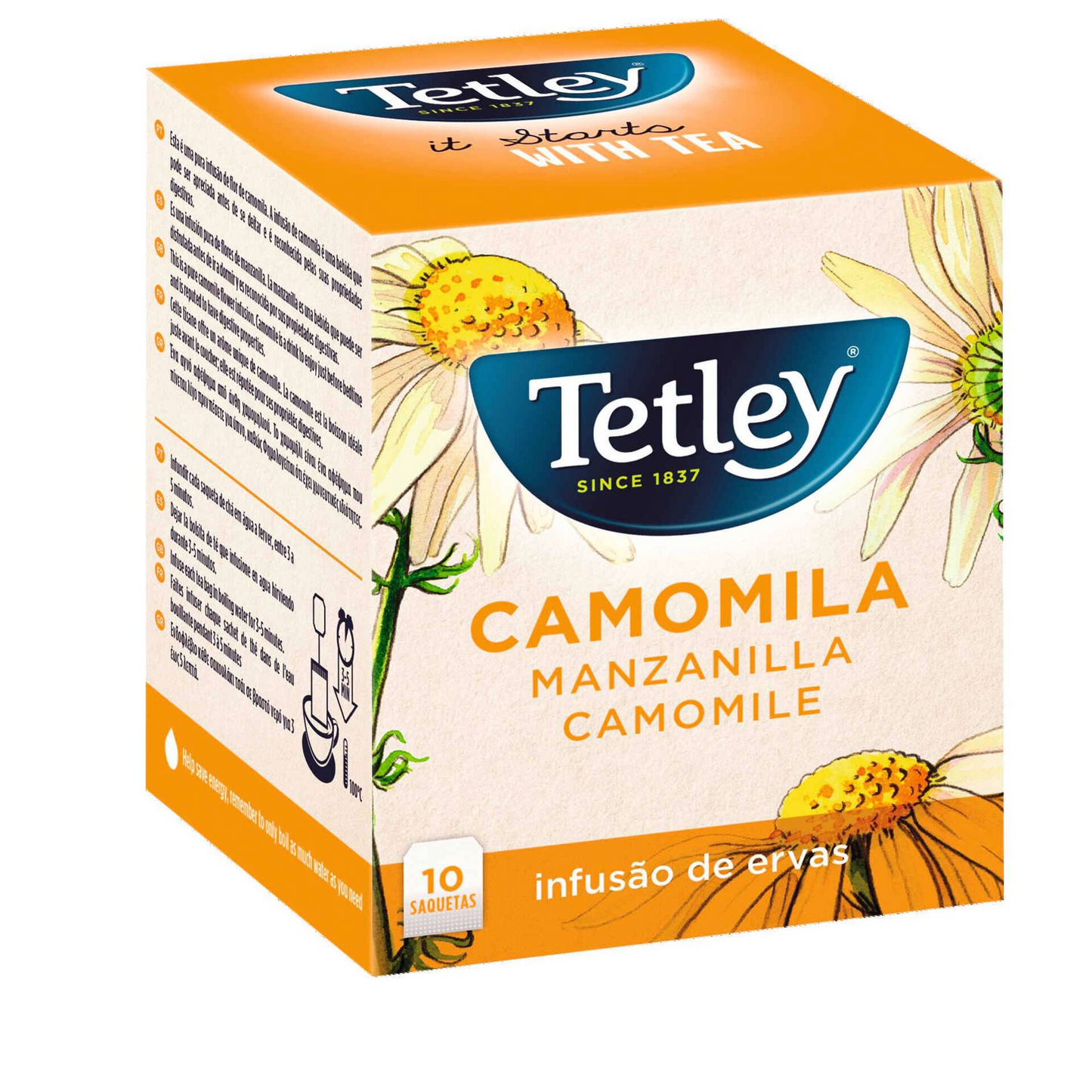 Chamomile Infusion Sachets Tetley 10 units