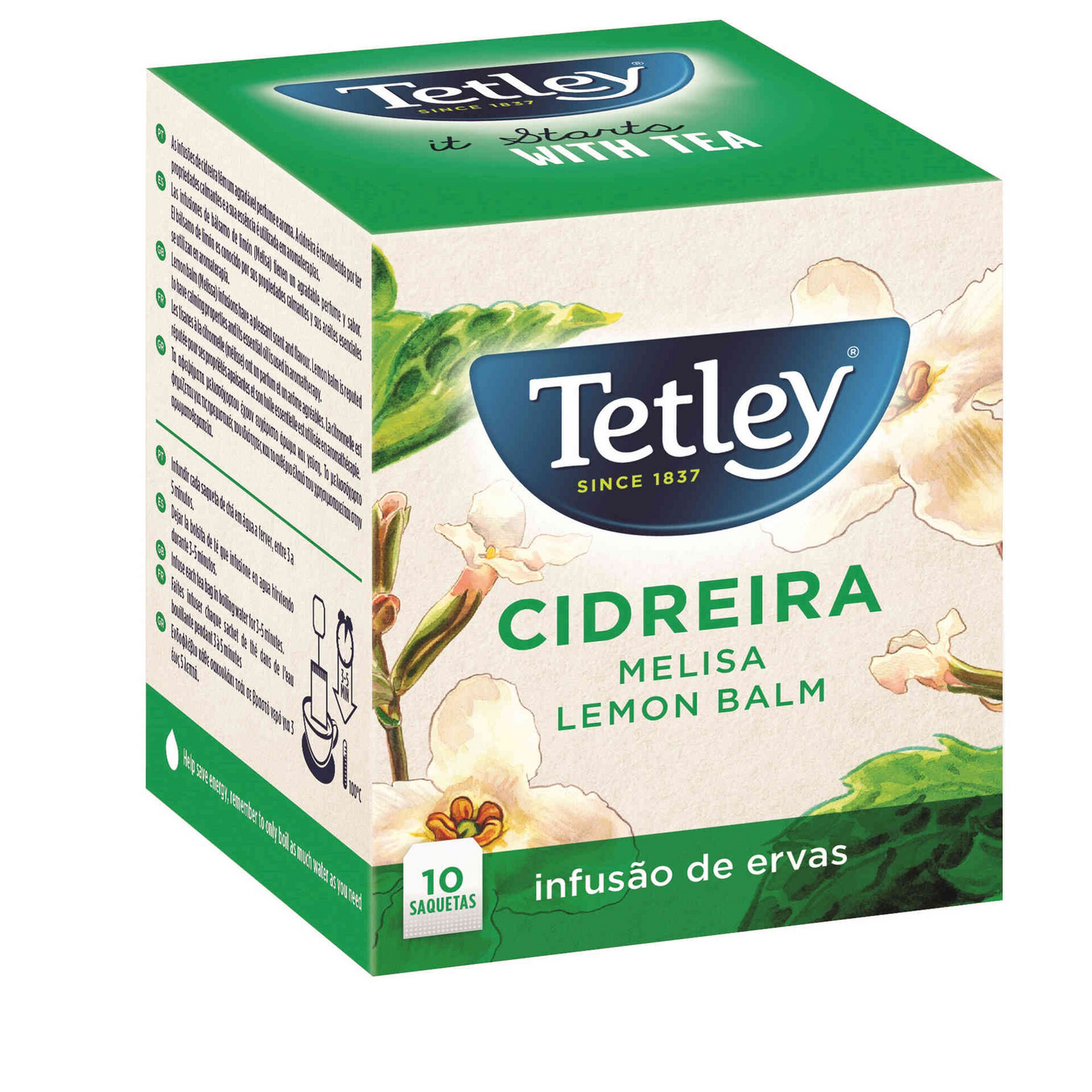 Lemon Balm Infusion Sachets Tetley 10 units