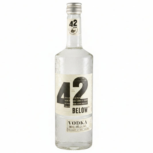 42 Below Vodka 700ml 40% ABV premium New Zealand vodka for Martinis, cocktails, mixed drinks and serving chilled