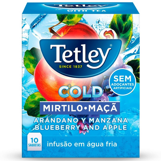 Blueberry and Apple Cold Tea Bags Tetley 10 units