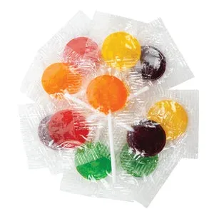 Mimolandia Assorted Fruit Lollipops per 10 – Gummies & Candies