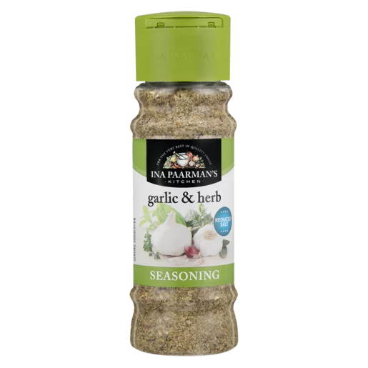 Ina Paarman Garlic & Herb Seasoning Reduced Salt 200ml