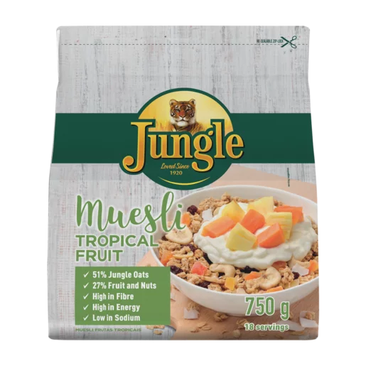 Jungle Energy Crunch Tropical Fruit Muesli Cereal 750g