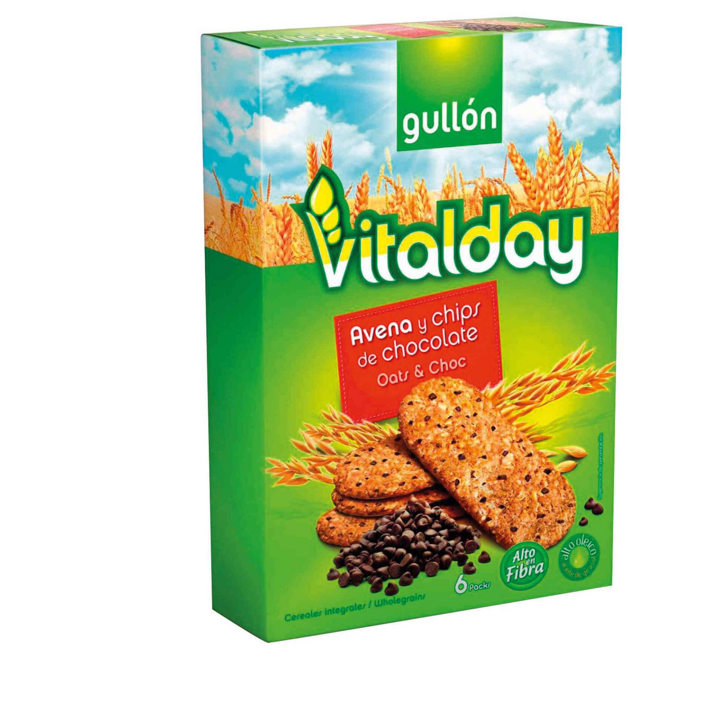 Vitalday Oatmeal and Chocolate Chip Cookies Gullon 240g