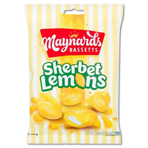 Maynards Bassetts Sherbet Lemons Sweets Bag 192g