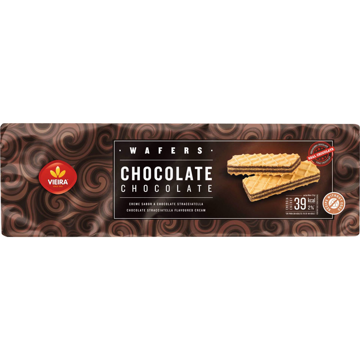 Chocolate and Straciatela Wafers Vieira 150g