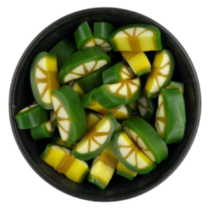 Lime Lemon Gummies 100g – Shiny Citrus Fruit Gummies