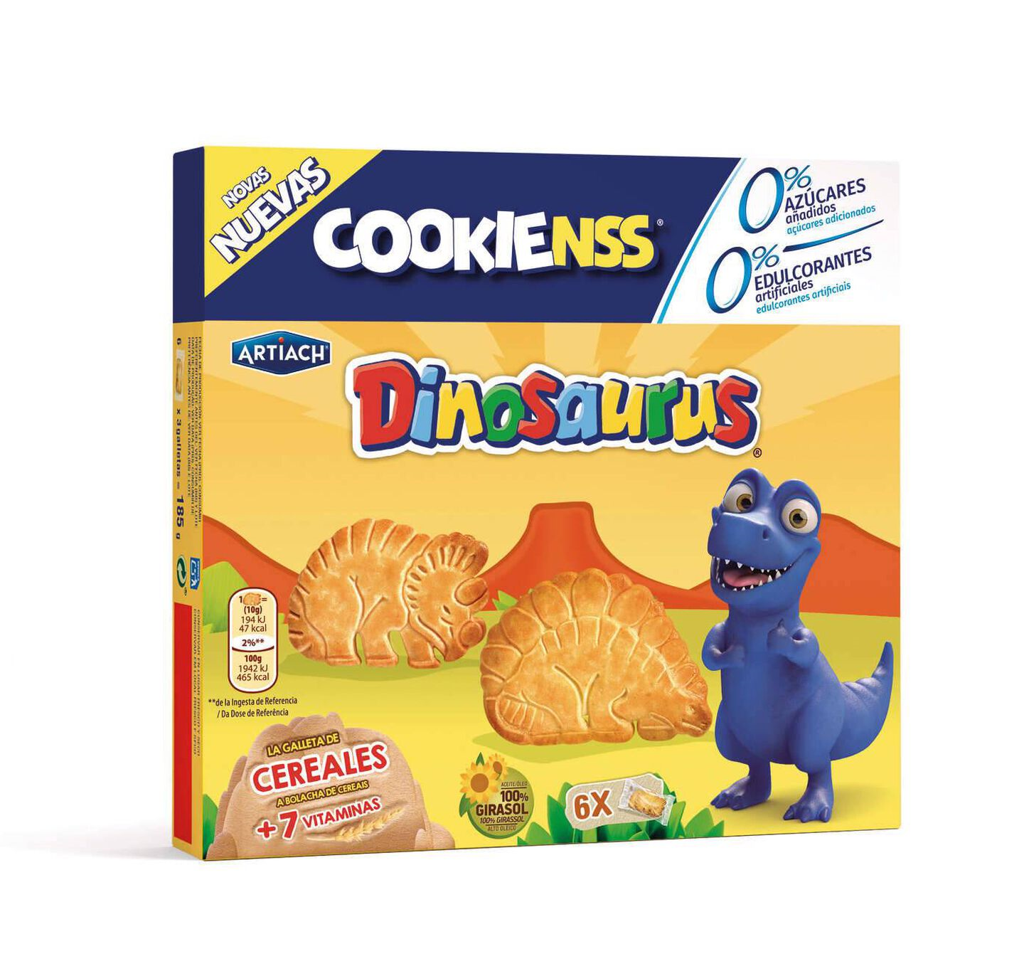 Dinosaur Cookies Artiach 185g