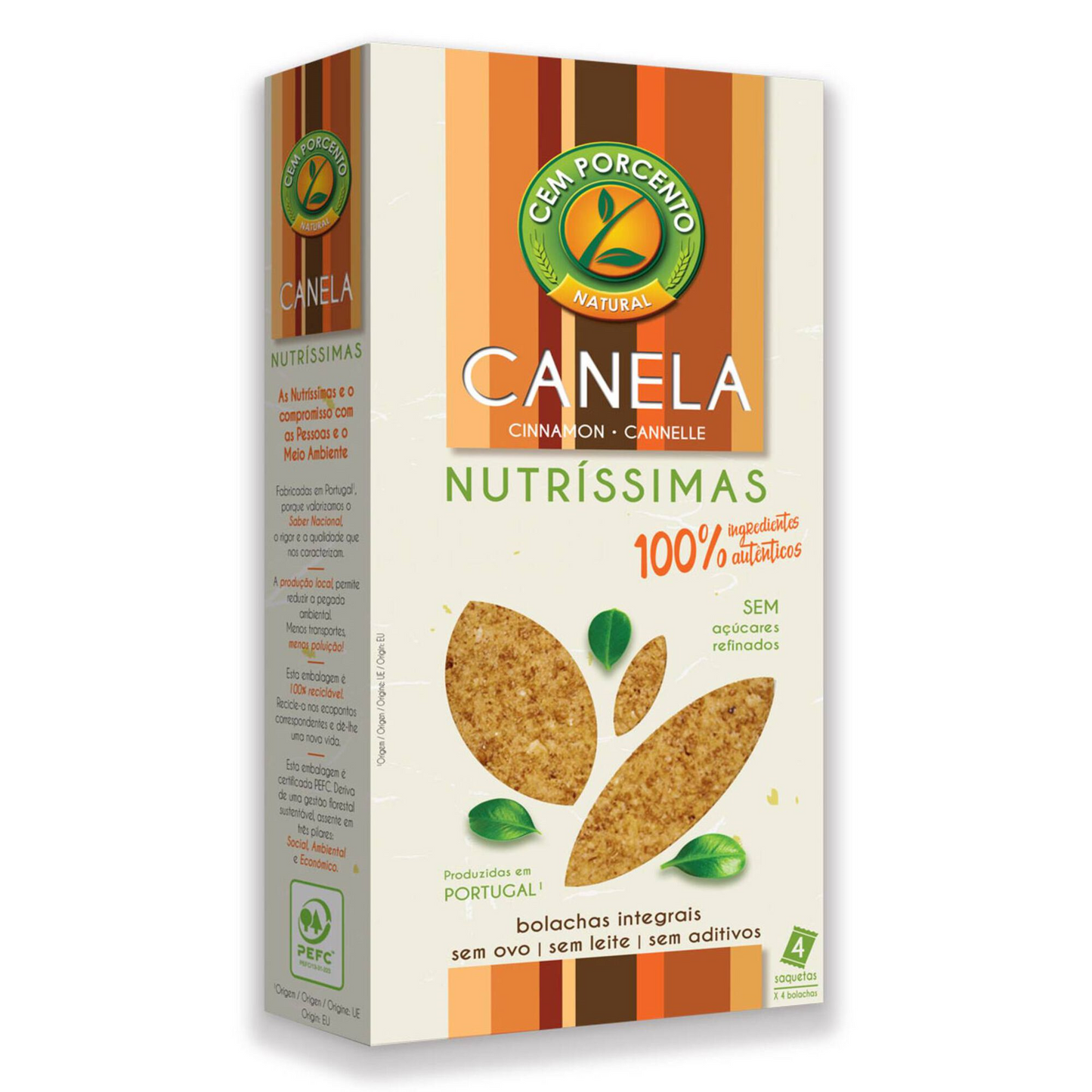 Nutritious Cinnamon Cookies 210g Cem Porcento