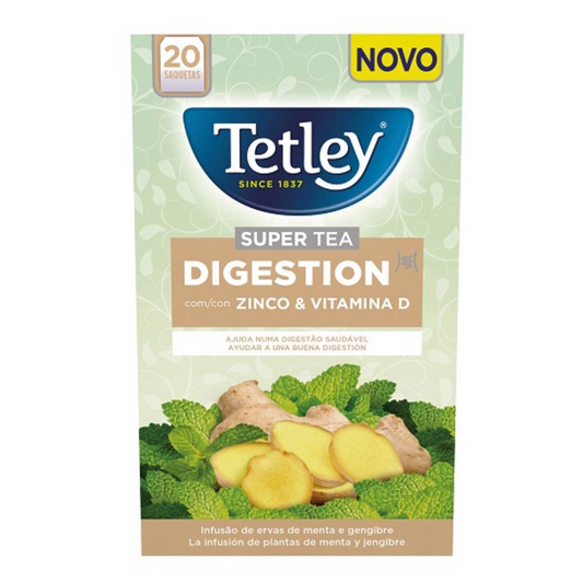 Mint Ginger Digestion Infusion Sachets Tetley 20 units