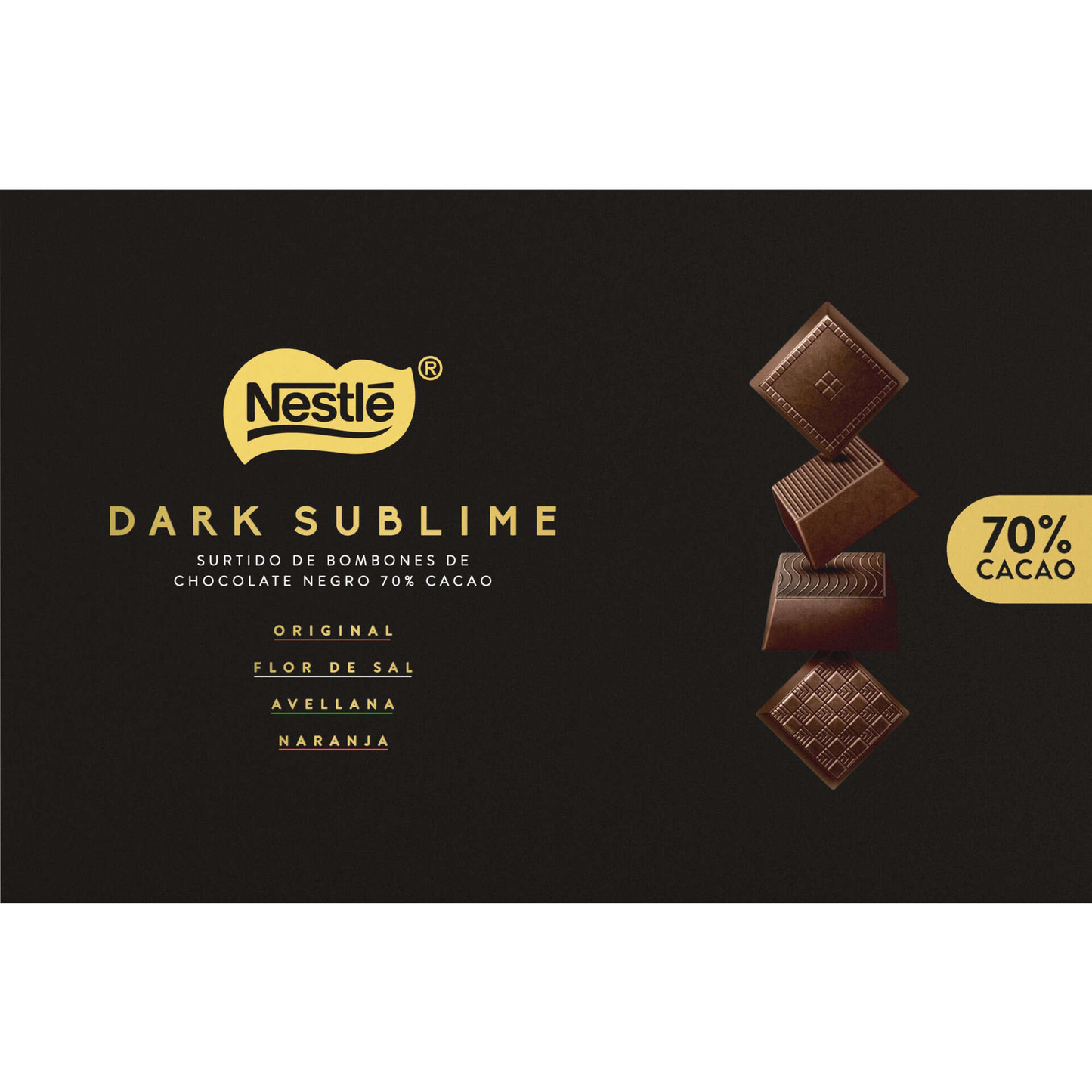 Dark Chocolate Flor de Sal, Hazelnut and Orange Nestle 291g