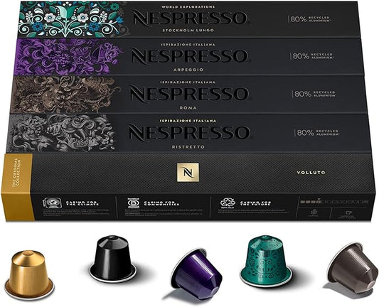 5 packs Nespresso Surtido, 50 cápsulas originales