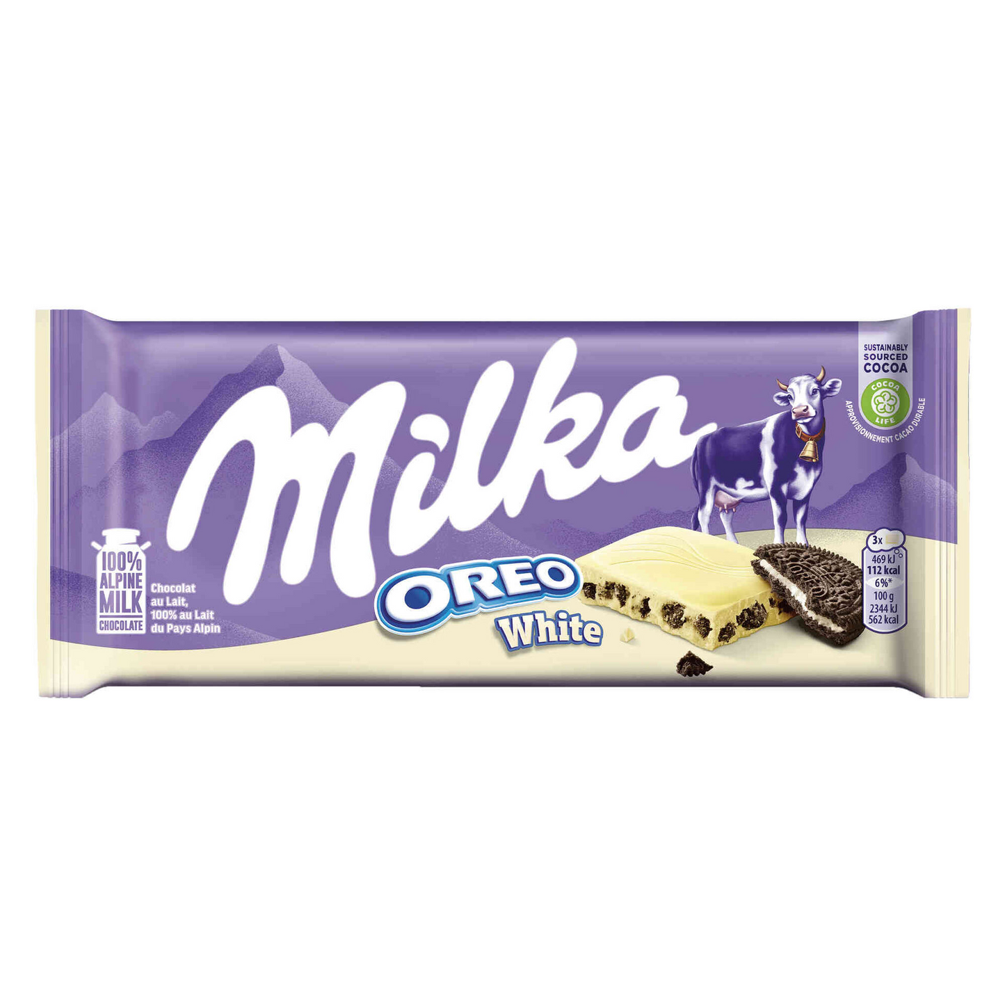 Milka White Chocolate with Oreo 100 grams