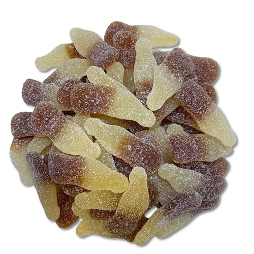 Gomitas de cola agria en botella