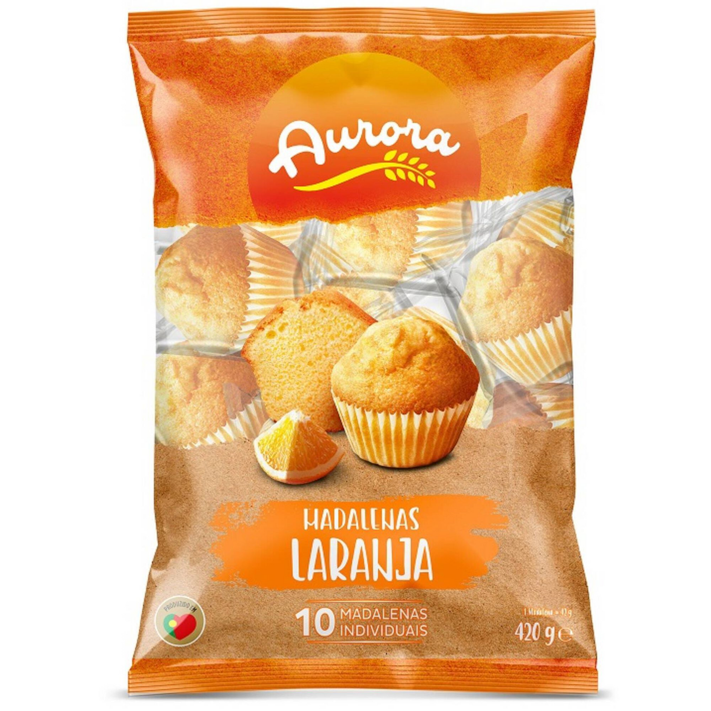 Orange Cupcakes pack of 10 Orange Madeleines